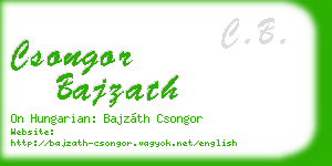 csongor bajzath business card