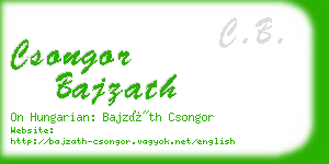 csongor bajzath business card